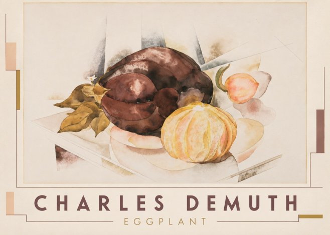 Charles Demuth Eggplant No3 - Poszter