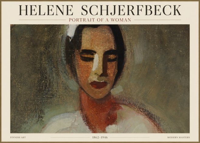 Helene Schjerfbeck Portrait of a Woman III No1 - Poszter