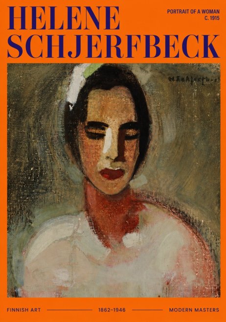 Helene Schjerfbeck Portrait of a Woman III No3 - Poszter