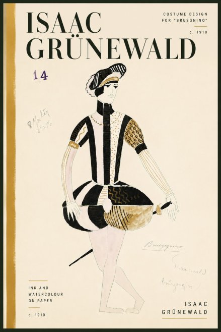 Isaac Grünewald Costume Design IX No4 - Poszter