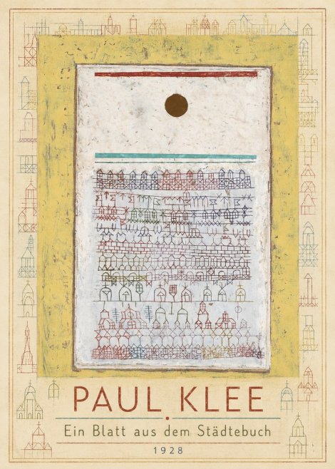 Paul Klee Ein Blatt Aus Dem Städtebuch No1 - Poszter