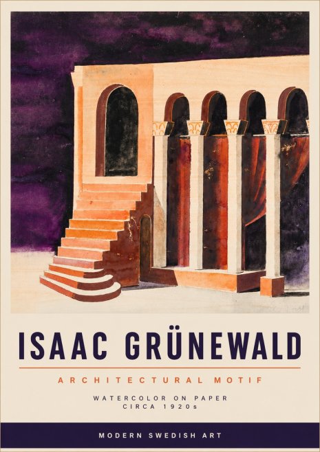 Isaac Grünewald Architectural Motif I No3 - Poszter