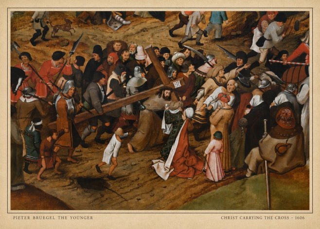 Pieter Bruegel Christ Carrying the Cross II No6 - Poszter