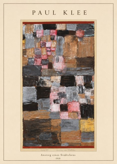 Paul Klee Anstieg Eines Städtchens No4 - Poszter