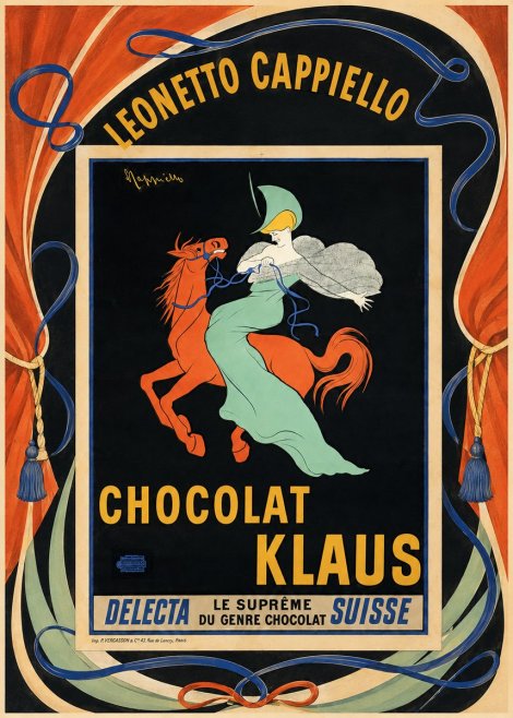Leonetto Cappiello Chocolat Klaus II No4 - Poszter