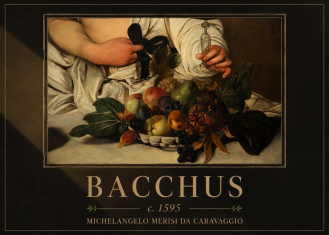 Michelangelo Merisi da Caravaggio Bacchus II No4 - Poszter