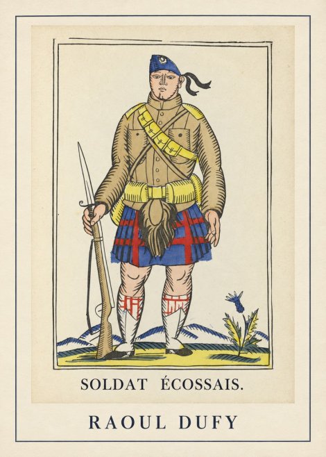 Raoul Dufy Soldat Écossais. No3 - Poszter