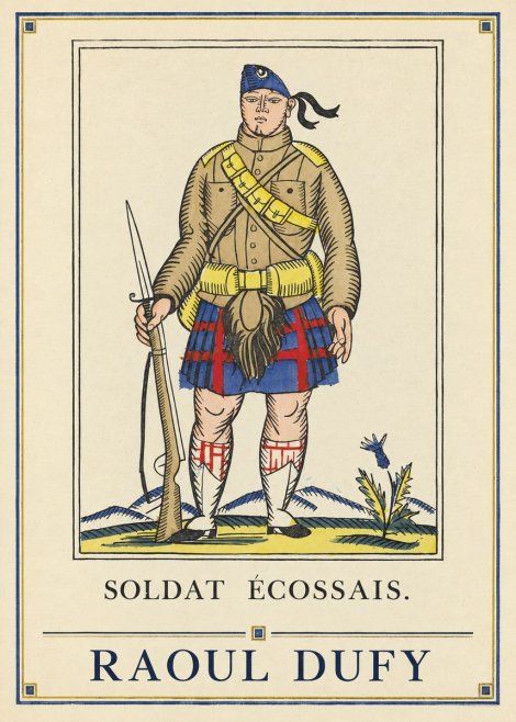 Raoul Dufy Soldat Écossais. No4 - Poszter