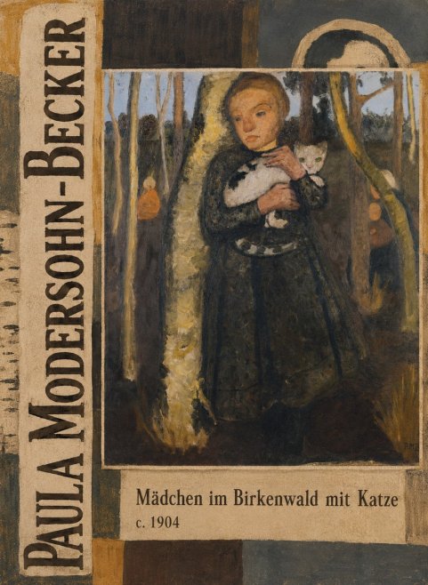 Paula Modersohn-Becker Mädchen Im Birkenwald Mit Katze No3 - Poszter
