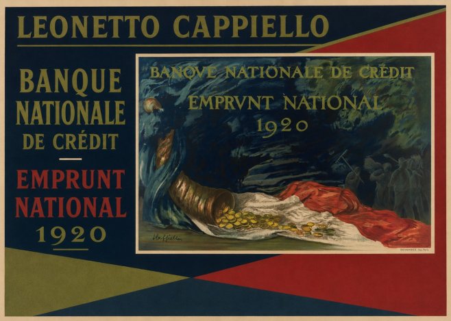 Leonetto Cappiello Banque Nationale De Crédit - Emprunt National 1920 No2 - Poszter