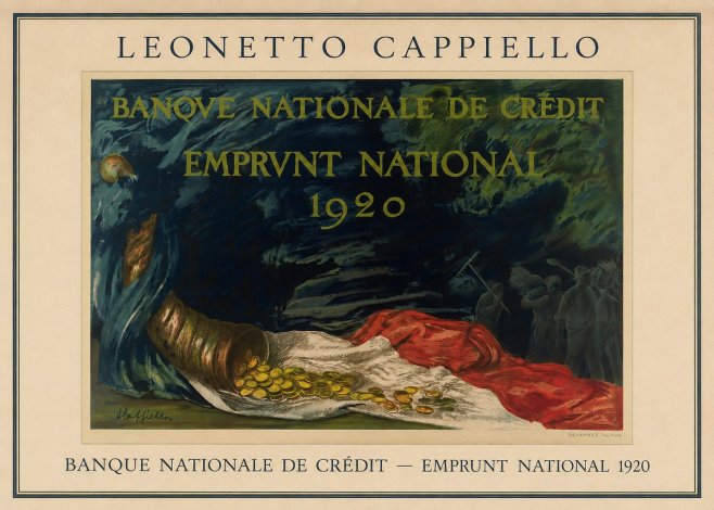 Leonetto Cappiello Banque Nationale De Crédit - Emprunt National 1920 No3 - Poszter