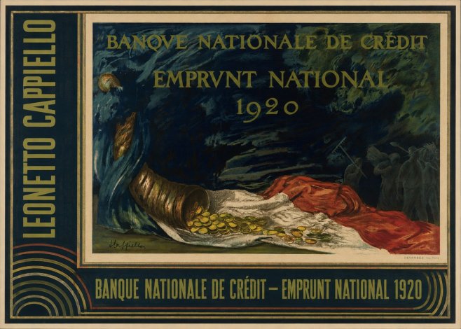 Leonetto Cappiello Banque Nationale De Crédit - Emprunt National 1920 No4 - Poszter