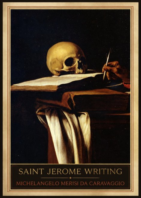 Michelangelo Merisi da Caravaggio Saint Jerome Writing III No1 - Poszter