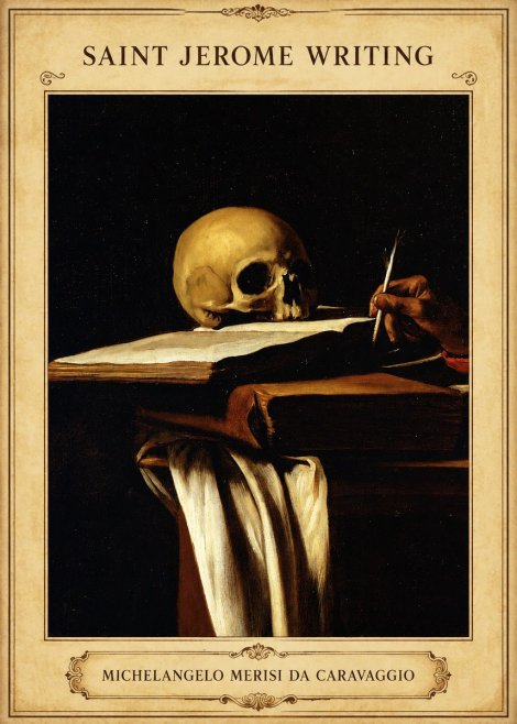 Michelangelo Merisi da Caravaggio Saint Jerome Writing III No5 - Poszter