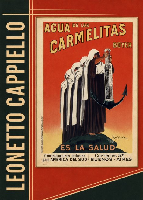 Leonetto Cappiello Agua De Los Carmelitas Boyer No2 - Poszter