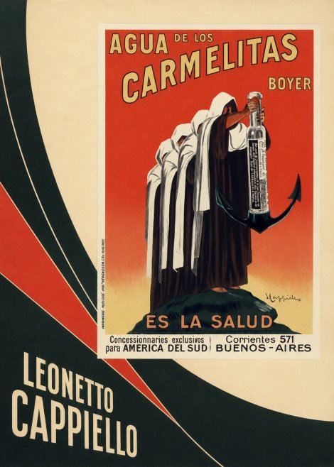 Leonetto Cappiello Agua De Los Carmelitas Boyer No4 - Poszter