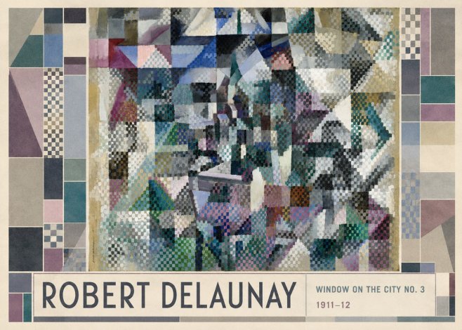 Robert Delaunay Window on the City No. 3 No1 - Poszter