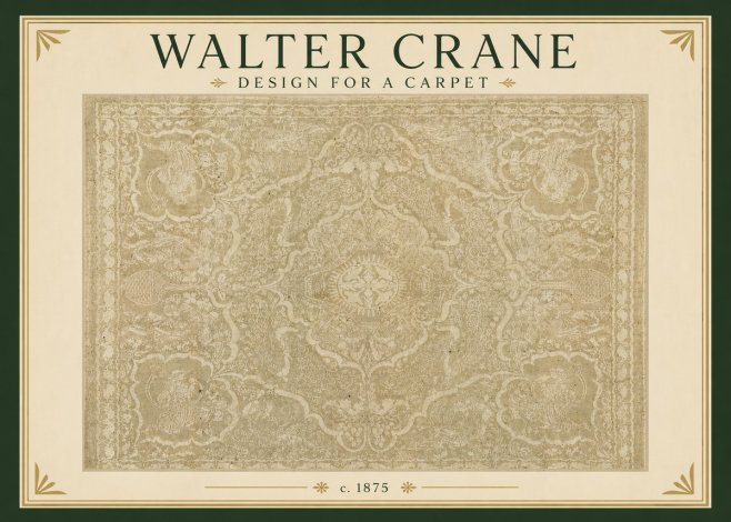 Walter Crane Design for a Carpet No3 - Poszter
