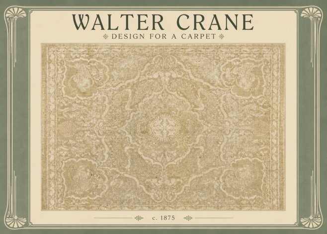 Walter Crane Design for a Carpet No4 - Poszter