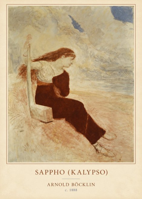 Arnold Böcklin Sappho (Kalypso) No4 - Poszter
