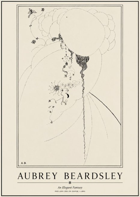 Aubrey Beardsley An Elegant Fantasy No1 - Poszter