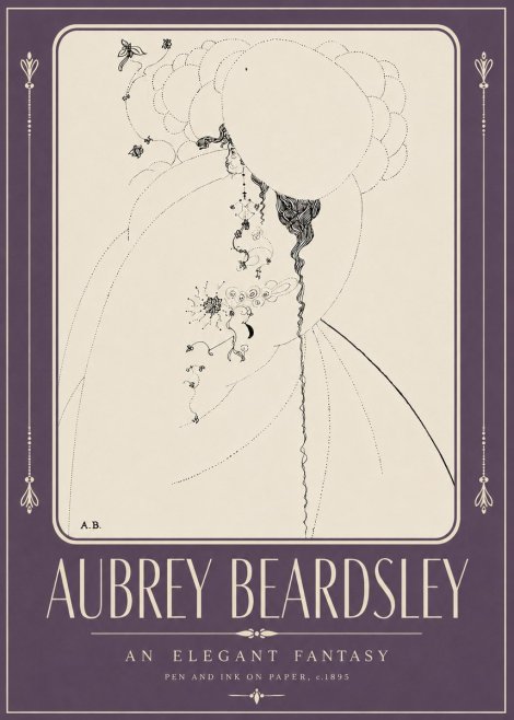 Aubrey Beardsley An Elegant Fantasy No2 - Poszter