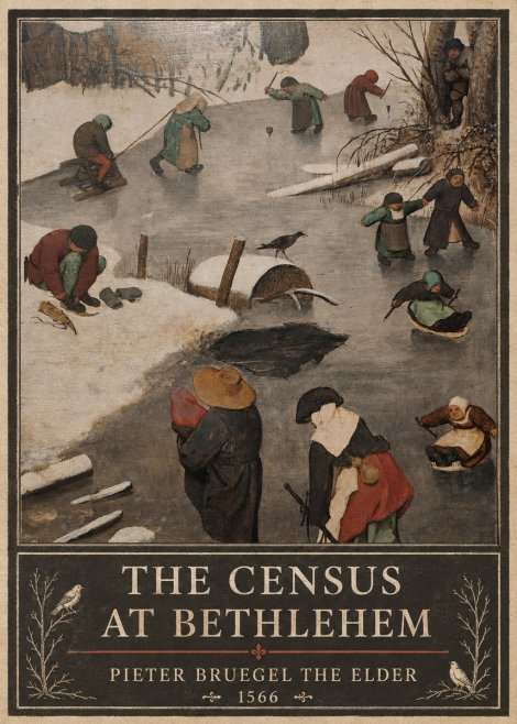 Pieter Bruegel The Census at Bethlehem II No3 - Poszter