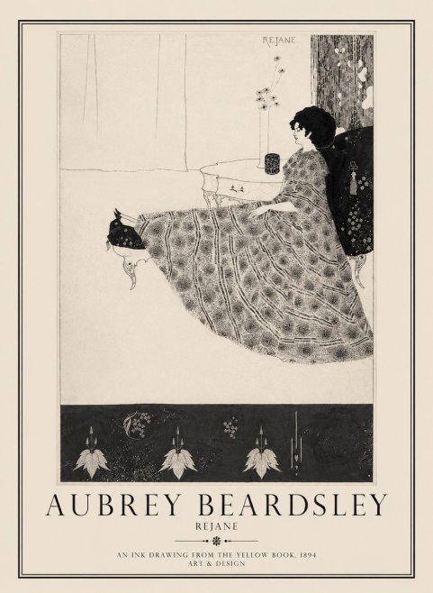 Aubrey Beardsley Rejane II No1 - Poszter