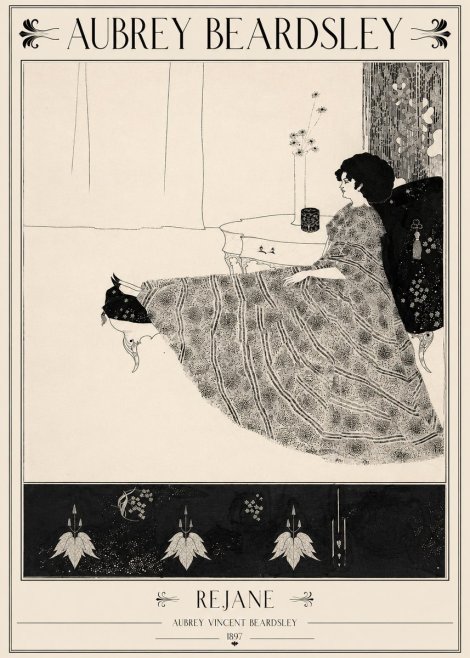 Aubrey Beardsley Rejane II No2 - Poszter