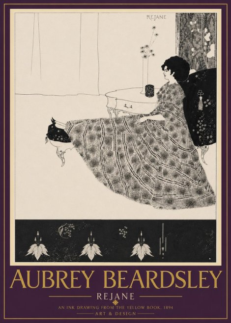 Aubrey Beardsley Rejane II No6 - Poszter