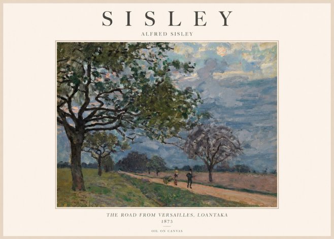 Sisley The Road from Versailles, Loantaka No1 - Poszter