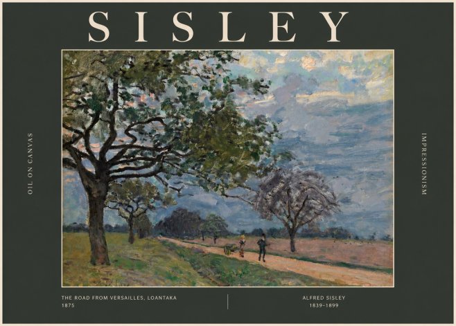 Sisley The Road from Versailles, Loantaka No2 - Poszter