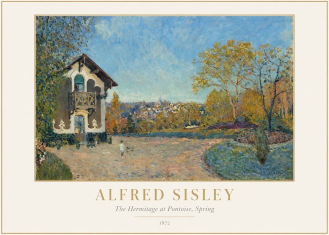 Sisley The Hermitage at Pontoise, Spring No1 - Poszter