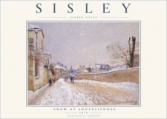 Sisley Snow at Louveciennes No2 - Poszter