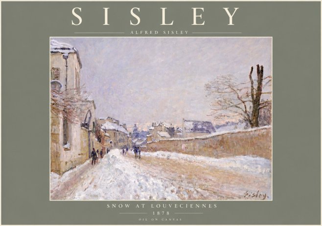 Sisley Snow at Louveciennes No4 - Poszter