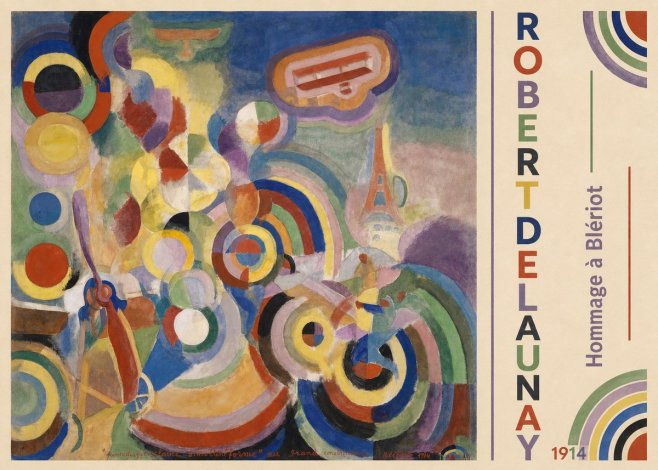Robert Delaunay Hommage À Blériot 1914 No2 - Poszter