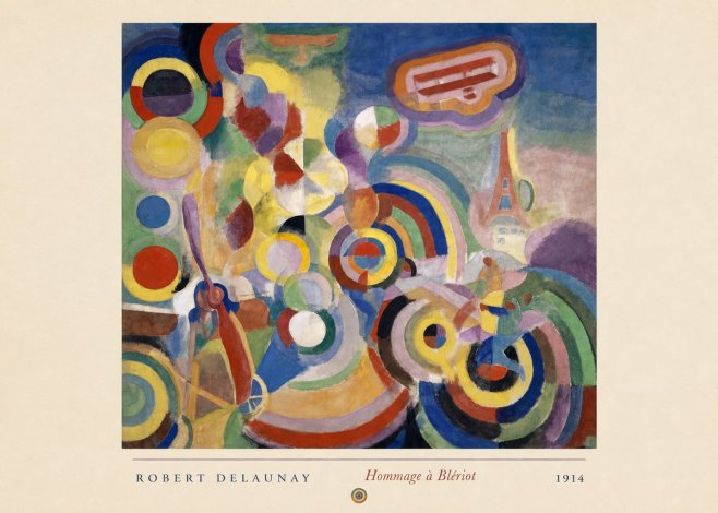 Robert Delaunay Hommage À Blériot 1914 No4 - Poszter