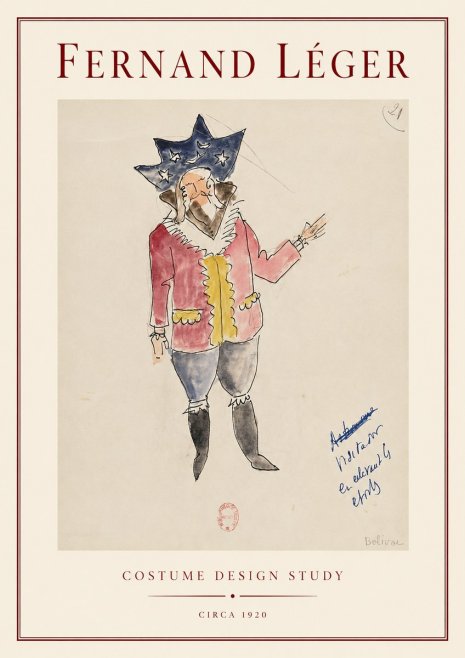 Fernand Léger Bolivar IX No4 - Poszter