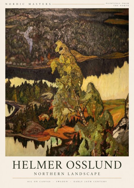 Helmer Osslund Northern Landscape No3 - Poszter