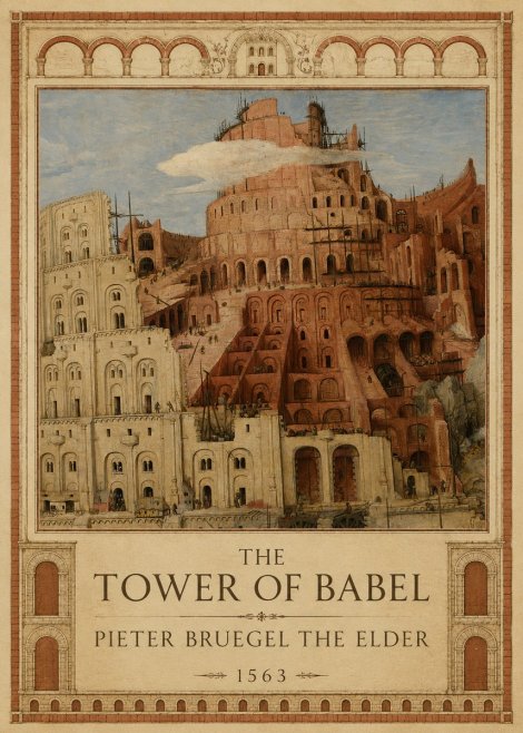 Pieter Bruegel The Tower of Babel XIII No1 - Poszter
