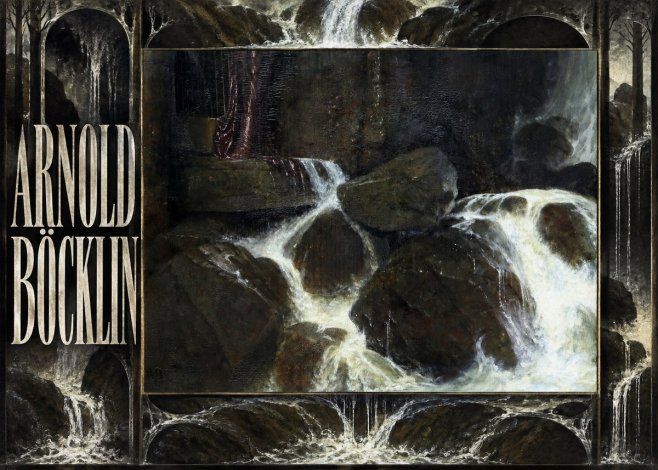 Arnold Böcklin The Nymph of the Waterfall No6 - Poszter