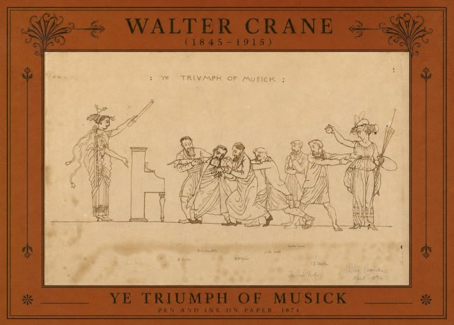 Walter Crane Ye Triumph of Musick No2 - Poszter