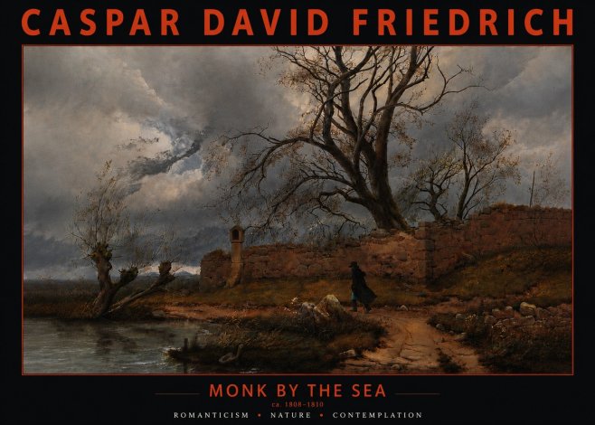 Caspar David Friedrich Autumn Landscape with Ruin No6 - Poszter