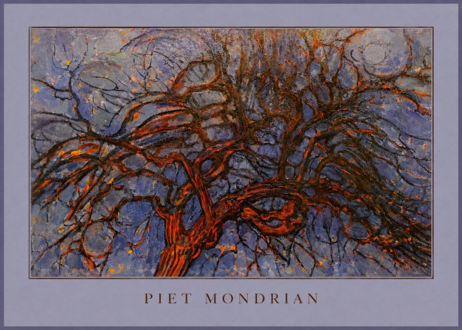 Piet Mondrian The Red Tree No4 - Poszter