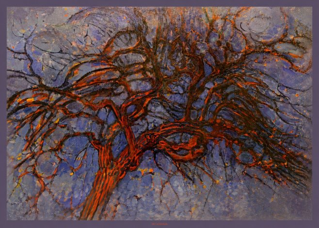 Piet Mondrian The Red Tree No6 - Poszter