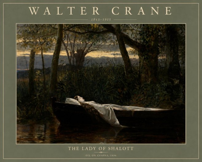Walter Crane The Lady of Shalott No4 - Poszter