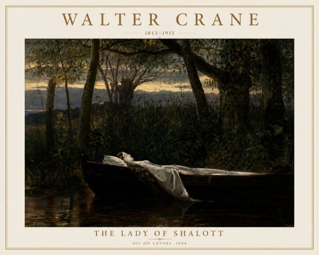 Walter Crane The Lady of Shalott No5 - Poszter