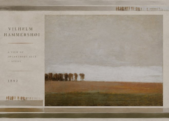Vilhelm Hammershøi A View of Jægersborg Allé - Study No6 - Poszter