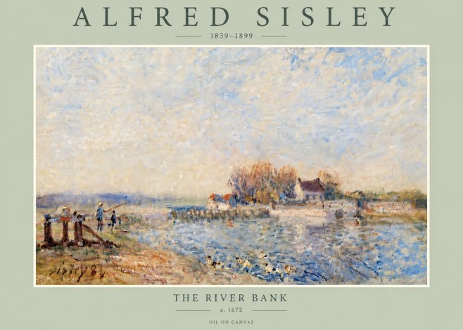 Sisley The River Bank I No6 - Poszter