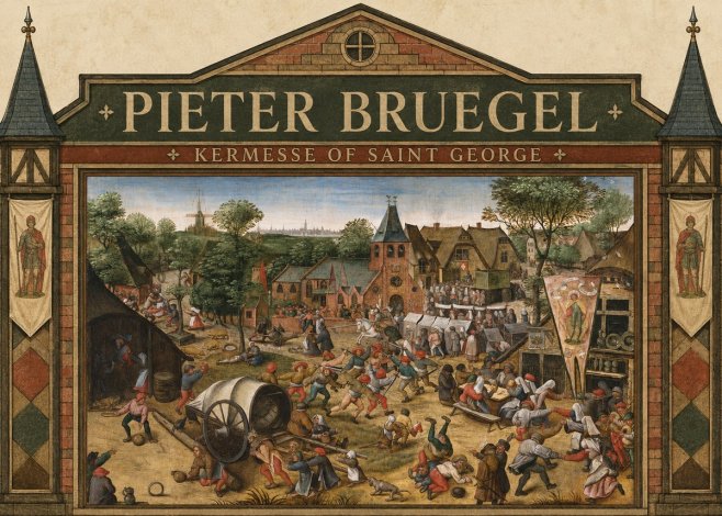 Pieter Bruegel Kermesse of Saint George No4 - Poszter